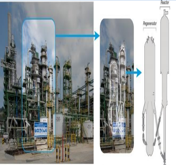 Reparación de refractario en equipos de la sección Cracking Catalítico de la Unidad FCC de Refinería Esmeraldas 2024